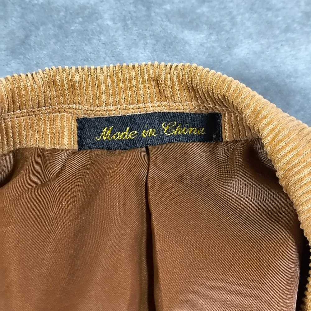 Vintage Circle S Blazer Mens 48 Long Brown Corduroy Elbow Patches Cowboy Western
